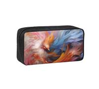 MMSJSBVY Trousse à crayons Fire Vs Ice Art de grande capacité en tissu Oxford avec fermeture éclair lisse pour l'école, le bureau, les voyages, Dream Coloré, Taille unique, Trousse de beauté