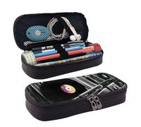 MMSJSBVY Trousse à crayons motif chat rose - Grande capacité durable - Organiseur de papeterie, fournitures scolaires et de bureau, Disques vinyles, Taille unique, Trousse de beauté