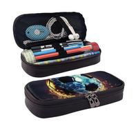 MMSJSBVY Trousse à crayons motif soleil de dessin animé - Grande capacité - Durable - Organiseur de papeterie, fournitures scolaires et de bureau, Ballon de football cool, Taille unique, Trousse de