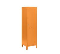MMT Furniture Designs Ltd Armoire Fine verrouillable en métal avec casier Orange Jaune Bleu Blanc Gris Armoire à Chaussures pour Le Nettoyage Industriel (Orange - RAL 2008, 137 cm)