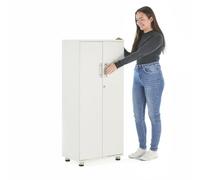 MMT Furniture Designs Meuble de Rangement en Bois Blanc 55 x 35 x 125 cm