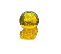 MMUFENG Réplique du trophée de football doré de 27,9 cm - Statue décorative en résine de qualité supérieure | Affichage autonome | Sans plaque nominative | Cadeau de collection