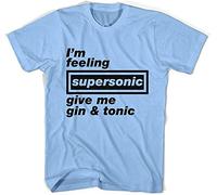 MMUNNA Supersonic Oasis T-Shirt Mens Toutes Les Tailles Couleurs Baby Blue M