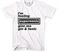 MMUNNA Supersonic Oasis T-Shirt Mens Toutes Les Tailles Couleurs White XL