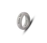 MMXX Bagues en Silicone 8MM/6MM Personnalisées pour Homme Alliance en Silicone Sculptée sur Mesure pour Hommes Différents Styles d'anneaux en Caoutchouc pour l'extérieur/la Salle de Sport/Cadeau(C#7)