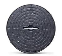 MMXYNXYD Couvercle de Regard en Plastique PE, Couvercle Rond pour Fosse Septique avec Poignée, 6 Tailles Disponibles, Antidérapant pour Jardin et Cour(315 mm/12.4 in)