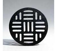 MMXYNXYD Grille Caniveau Exterieur Ronde en Fonte Ductile, Grille Evacuation Supportant Une Charge1.5 Tonne pour Caniveaux Trottoirs, Allées, Systèmesdrainage Industriels(68cm/27in)