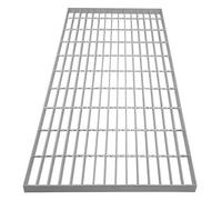 MMXYNXYD Grille Caniveau Robuste en Acier Galvanisé, Grille Caillebotis Métallique B125 pour Allée, Terrasse, Garage, Cour et Solutions de Drainage Extérieur(50x100x3cm/20x39x1.2in)