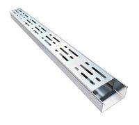 MMXYNXYD Système de Caniveaux en Caniveau Exterieur, Grille Caniveau avec Grille pour Allées, Terrasses de Piscine, Patios, Jardins et Usages Commerciaux(10x3 cm/4x1.2 in)