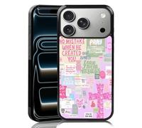 MMYAJT Coque de téléphone chrétienne avec dictons religieux classiques pour iPhone 17 Pro Max - TPU rose esthétique, croix, dieu Jésus, cadeau pour garçon, fille, homme et femme