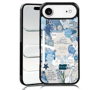 MMYAJT Coque de téléphone chrétienne avec dictons religieux classiques pour iPhone Air - TPU bleu, esthétique, croix, dieu Jésus, cadeau pour garçon, fille, homme, femme