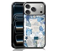 MMYAJT Coque de téléphone chrétienne classique avec dictons religieux pour iPhone 17 Pro Max - TPU bleu, esthétique, croix, dieu Jésus, cadeau pour garçon, fille, homme et femme