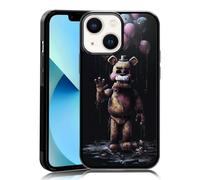 MMYAJT Coque de téléphone Noire Mignonne FNAF pour iPhone 13 Mini, Coque de Protection Antichoc en TPU pour iPhone Motif Jeu vidéo Horreur Cinq Nuits Cadeau pour garçon, Fille, Homme et Femme