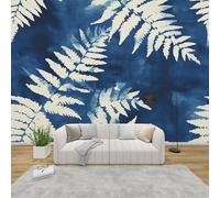 MMYAOKEN Papier Peint Panoramique Fougère 250x175 cm - Décoration Murale Feuilles Botanique - Tapisserie Murales Papier Peint Intissé pour Chambre Salon - Poster Tableaux Photo Muraux
