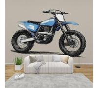 MMYAOKEN Papier Peint Panoramique Motocross 450x315 cm - Décoration Murale Dirt Bike Garçon - Tapisserie Murales Papier Peint Intissé pour Chambre Salon - Moderne Poster Tableaux Photo Muraux
