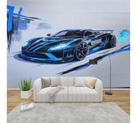 MMYAOKEN Papier Peint Panoramique Voiture de Sport 250x175 cm - Décoration Murale Garcon Ado - Tapisserie Murales Papier Peint Intissé pour Chambre Salon - Moderne Poster Tableaux Photo Muraux