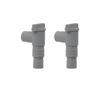 MMYUAK Valve à Piston De Piscine Adaptateur de Tuyau Piscine en PVC, Durable, 32mm, Valve à Piston Marche/arrêt, étanche, Remplacement scellé for pièces d'équipement d'extérieur(2 Set)