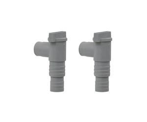 MMYUAK Valve à Piston De Piscine Adaptateur de Tuyau Piscine en PVC, Durable, 32mm, Valve à Piston Marche/arrêt, étanche, Remplacement scellé for pièces d'équipement d'extérieur(2 Set)