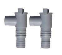 MMYUAK Valve à Piston De Piscine Adaptateur de Tuyau Piscine en PVC, Valve à Piston Marche/arrêt Durable 32mm, Adaptateur scellé Anti-Fuite, pièces Rechange résistantes la(2 Set)