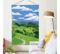 MMZBYAN Animation moderne paysage toile de fond salon dortoir chambre à coucher tête de lit tissu décoratif tissu de fond mural 30 × 50cm