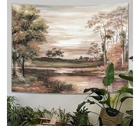 MMZBYAN Minimaliste INS vent mur fond tissu plantain feuilles forêt plantes décoration tapisserie décoration peinture murale pendentif 30 × 50cm