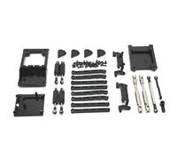 MN168 MN78 d'absorbeur à amortisseur de support de tige de tige de tige de tige pour 1/12 Compatible de mise à niveau de la voiture RC avec divers modèles de faisceau d'arbre d'entraînement(Black)