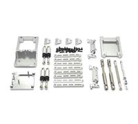 MN168 MN78 d'absorbeur à amortisseur de support de tige de tige de tige de tige pour 1/12 Compatible de mise à niveau de la voiture RC avec divers modèles de faisceau d'arbre d'entraînement(Silver)