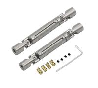 MN78 MN82 LC79 Arbre d'entraînement en métal à Manchon d'arbre de 3 mm à 4 mm pour Les pièces de Mise à Niveau de Voiture RC à 12 échelles compatibles avec Divers modèles RC(Silver)