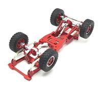 MN82 de châssis de Voiture RC LC79 RC avec des pneus de boîte de Vitesses d'essieu à Cadre métallique(Red)