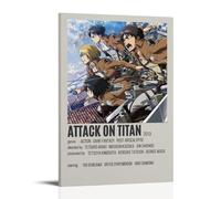 MNABSO Anime Attaque on Titan Minimalist Classics Fan Art mural impression photo moderne décoration chambre familiale 08 x 12 pouces (20 x 30 cm)
