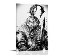 MNABSO Anime Goblin Slayer Poster d'art noir et blanc Peinture décorative sur toile, Art mural, pour salon, chambre à coucher, 40 x 60 cm