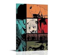 MNABSO Anime Spy × Family Character Fan Art Poster Peinture décorative sur toile Art mural pour salon, chambre à coucher, 30 x 45 cm