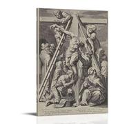 MNABSO Art mural Jesus Christ Taken Off The Cross - Impression d'image moderne - Décoration de chambre familiale - 50 x 75 cm