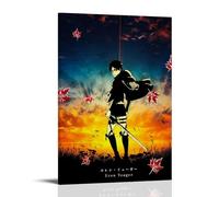 MNABSO Attack on Titan Anime Role Main Personnage Eren Yeager Art Poster Peinture décorative sur toile Art mural pour salon Poster chambre à coucher 08 x 12 pouces (20 x 30 cm)