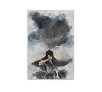 MNABSO Attack on Titan Levi Ackerman Peinture à l'huile Poster Peinture décorative Toile Art mural Salon Poster Chambre Peinture 08 x 12 pouces (20 x 30 cm)