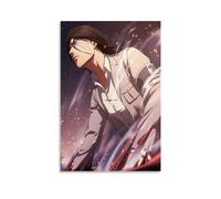MNABSO Attaque on Titan Anime Role Main Character Eren Yeager Fan Art mural Impression d'image moderne Décoration de chambre familiale 08 x 12 pouces (20 x 30 cm)