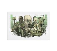 MNABSO Breaking Bad Figurine collective Poster d'art Peinture décorative sur toile Art mural pour salon, chambre à coucher 30 x 45 cm