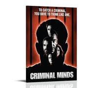 MNABSO Criminal Minds Performer Art mural noir et blanc Impression photo moderne Décoration de chambre familiale 50 x 75 cm