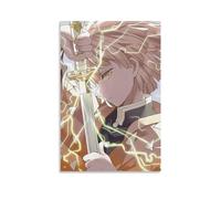 MNABSO Demon Slayer Cool Agatsuma Zenitsu Art Poster Peinture décorative sur toile Art mural pour salon, chambre à coucher, 60 x 90 cm