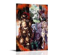 MNABSO Goblin Slayer Poster de groupe de rôles de dessin animé Peinture décorative sur toile Art mural pour salon, chambre à coucher, 40 x 60 cm