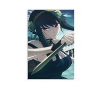 MNABSO Poster dessin animé Spy X Family Character Yor Forger - Peinture décorative sur toile - Art mural pour salon, chambre à coucher - 30 x 45 cm (30 x 45 cm)