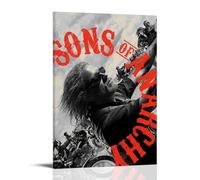 MNABSO Sons of Anarchy Performer Poster Peinture décorative sur toile Art mural pour salon, chambre à coucher, 50 x 75 cm