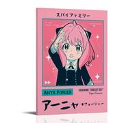 MNABSO Spy X Family Anime Role Anya Forger Poster d'art minimaliste Peinture décorative sur toile Art mural pour salon, chambre à coucher, 30 x 45 cm