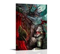 MNABSO The Art of Goblin Slayer Poster de combat Peinture décorative sur toile Art mural pour salon, chambre à coucher, 50 x 75 cm
