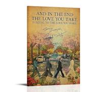 MNABSO The Beatles Love You Take Is Equal Art mural Impression photo moderne Décoration de chambre familiale 50 x 75 cm