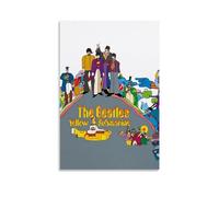 MNABSO The Beatles Poster d'art de dessin animé Peinture décorative sur toile Art mural pour salon, chambre à coucher, 50 x 75 cm