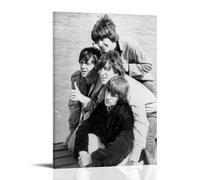 MNABSO The Beatles Star Art mural noir et blanc Impression photo moderne Décoration de chambre familiale 50 x 75 cm
