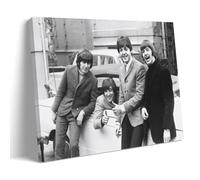 MNABSO The Beatles Star Black White Fan Art Poster décoratif sur toile Art mural pour salon, chambre à coucher, 30 x 45 cm