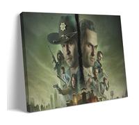MNABSO The Walking Dead Character Team Art Poster Peinture décorative sur toile Art mural pour salon, chambre à coucher, 20 x 30 cm