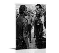 MNABSO The Walking Dead Personnage noir et blanc silences Impression photo moderne Décoration de chambre familiale 20 x 30 cm